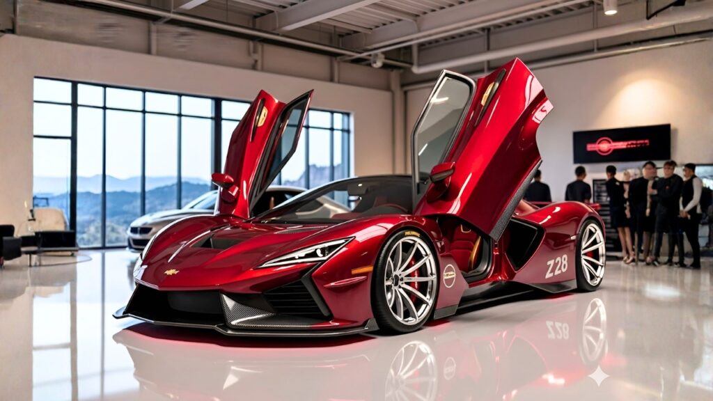 Concepto Z28 2026: Auto Deportivo Blanco con Diseño Futurista – Velocidad, Estilo Moderno y Tecnología de Última Generación